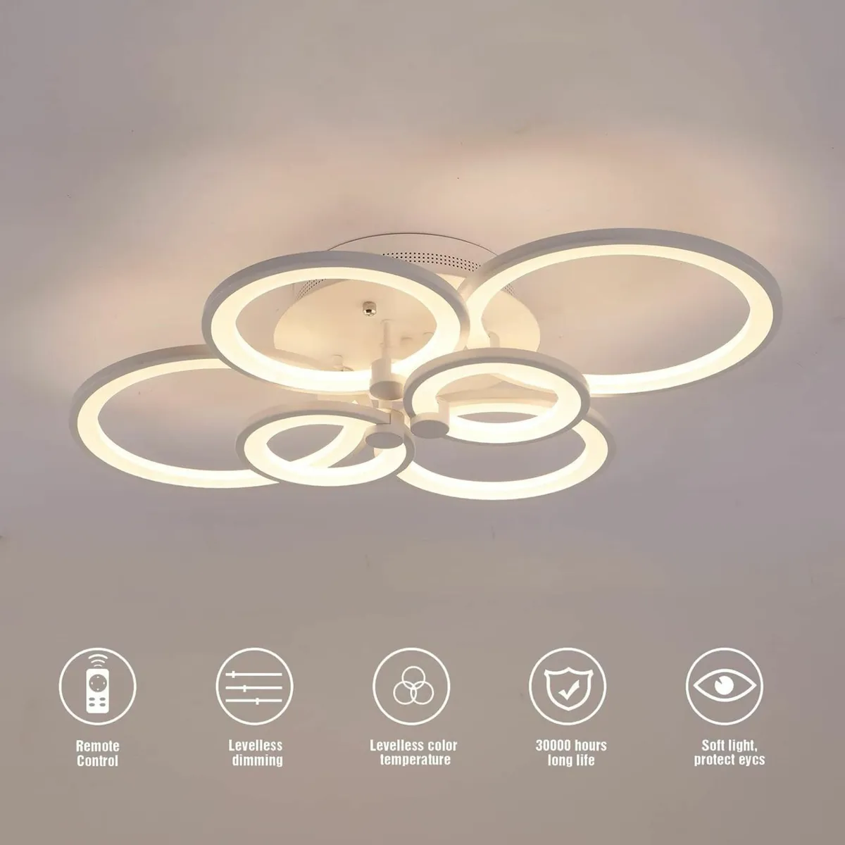 LED Ceiling Light Fixture Chandeliers Dimmable - Image 1