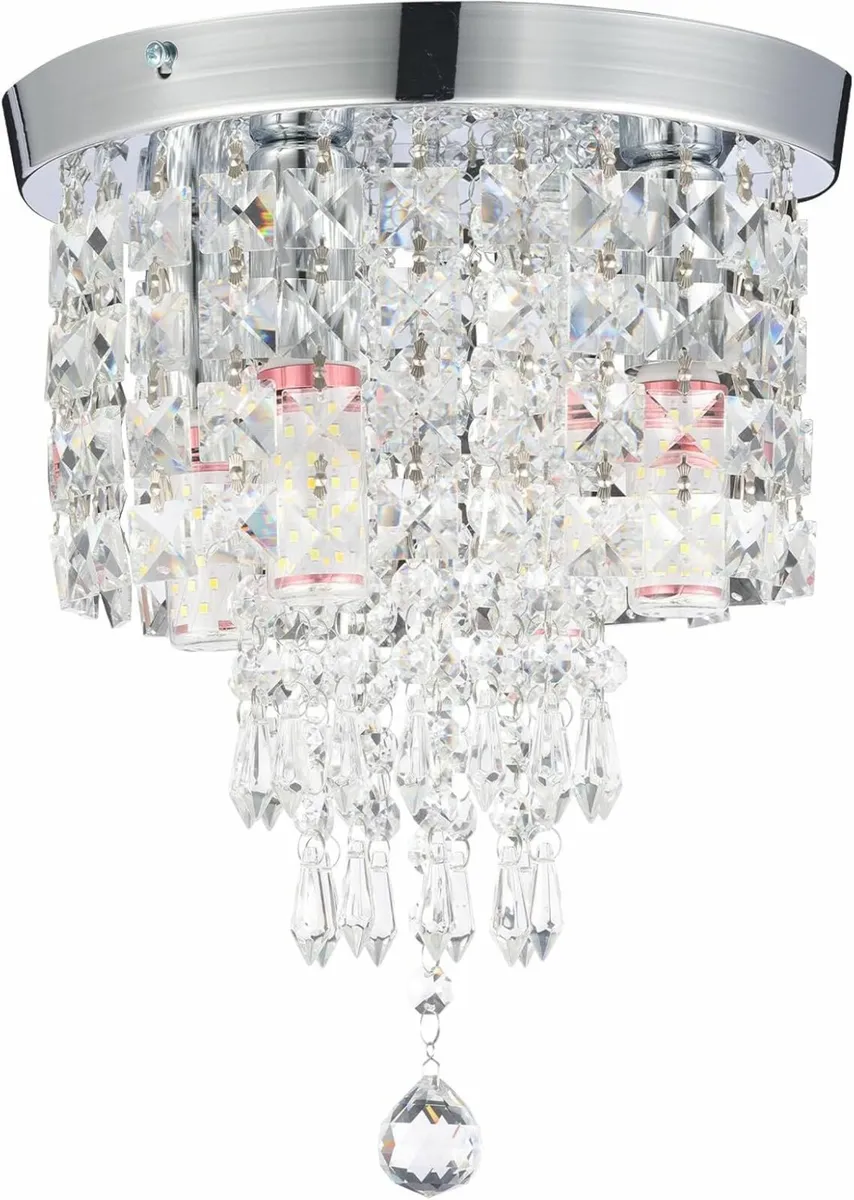 Modern Crystal Chandelier Ceiling Light Bedroom - Image 1
