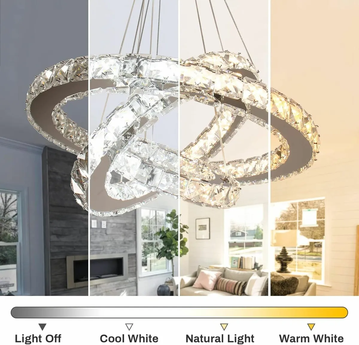 Dimmable LED Chandeliers Modern Ceiling Light - Image 1