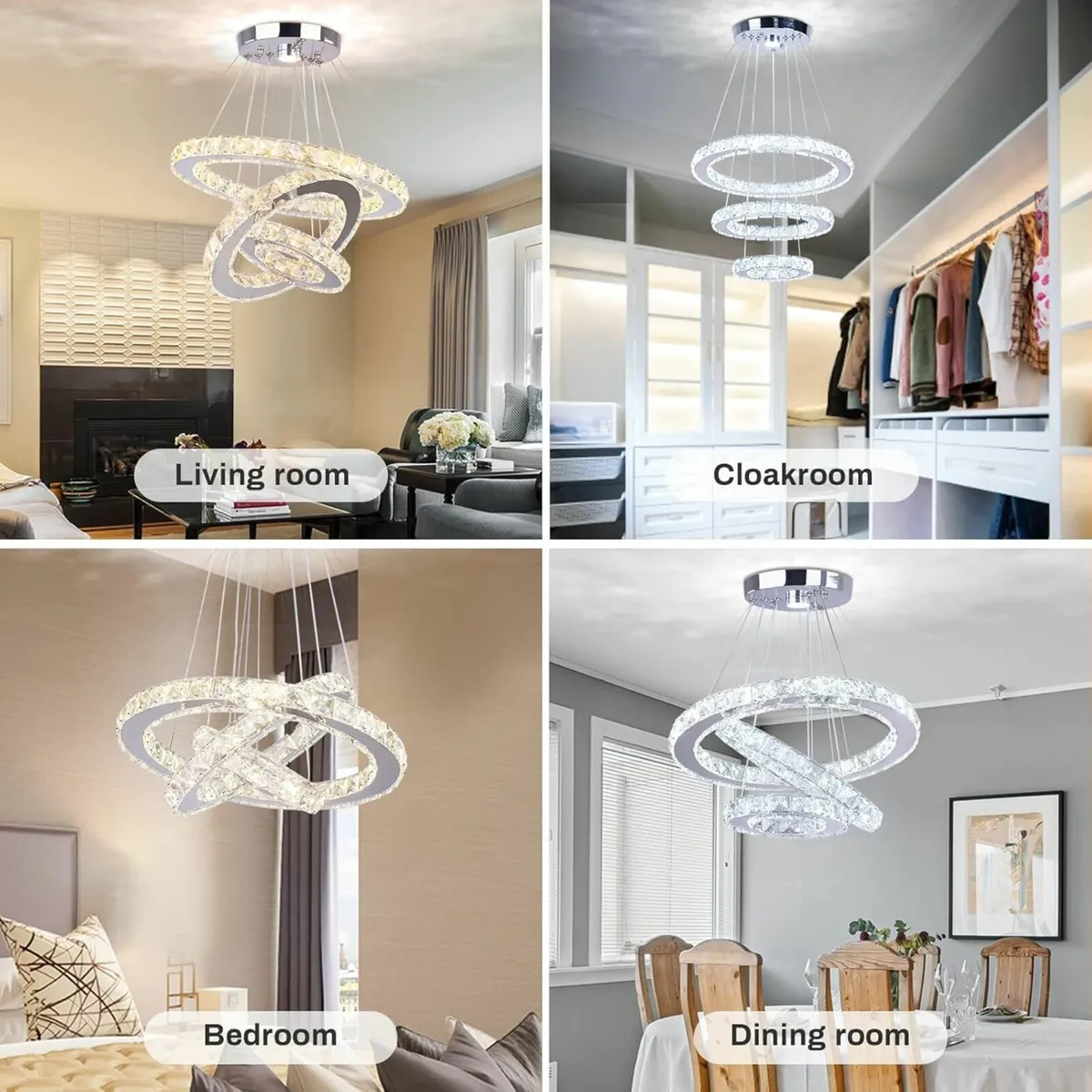 LED Chandeliers 3 Rings LED Ceiling Lighting - Image 4