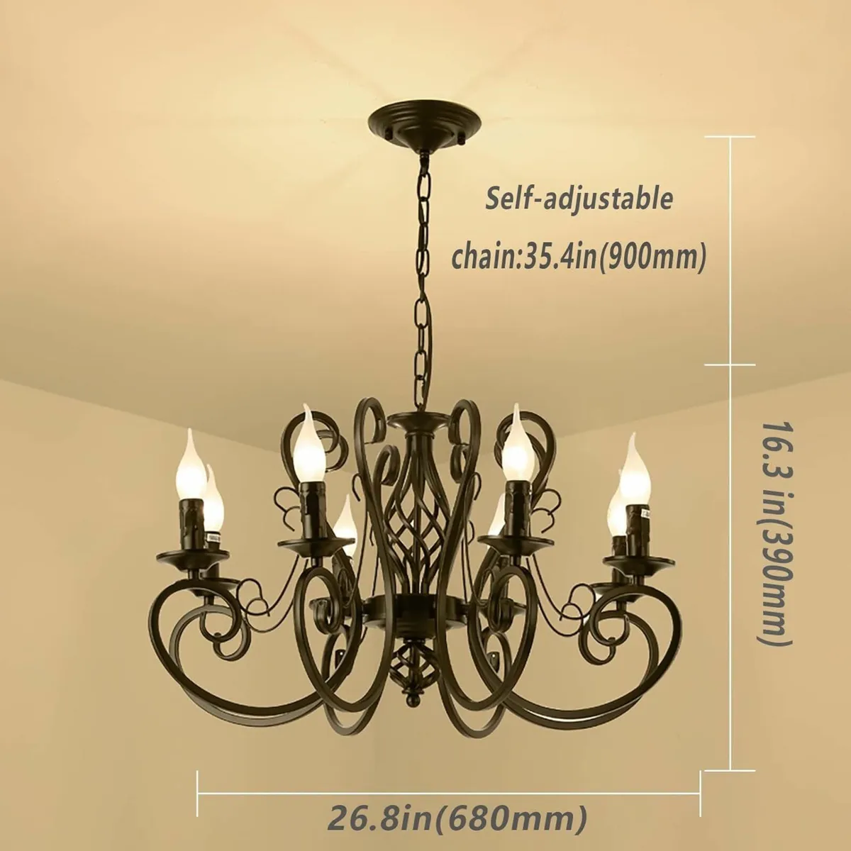 Chandeliers Ceiling Light Vintage French Country - Image 4