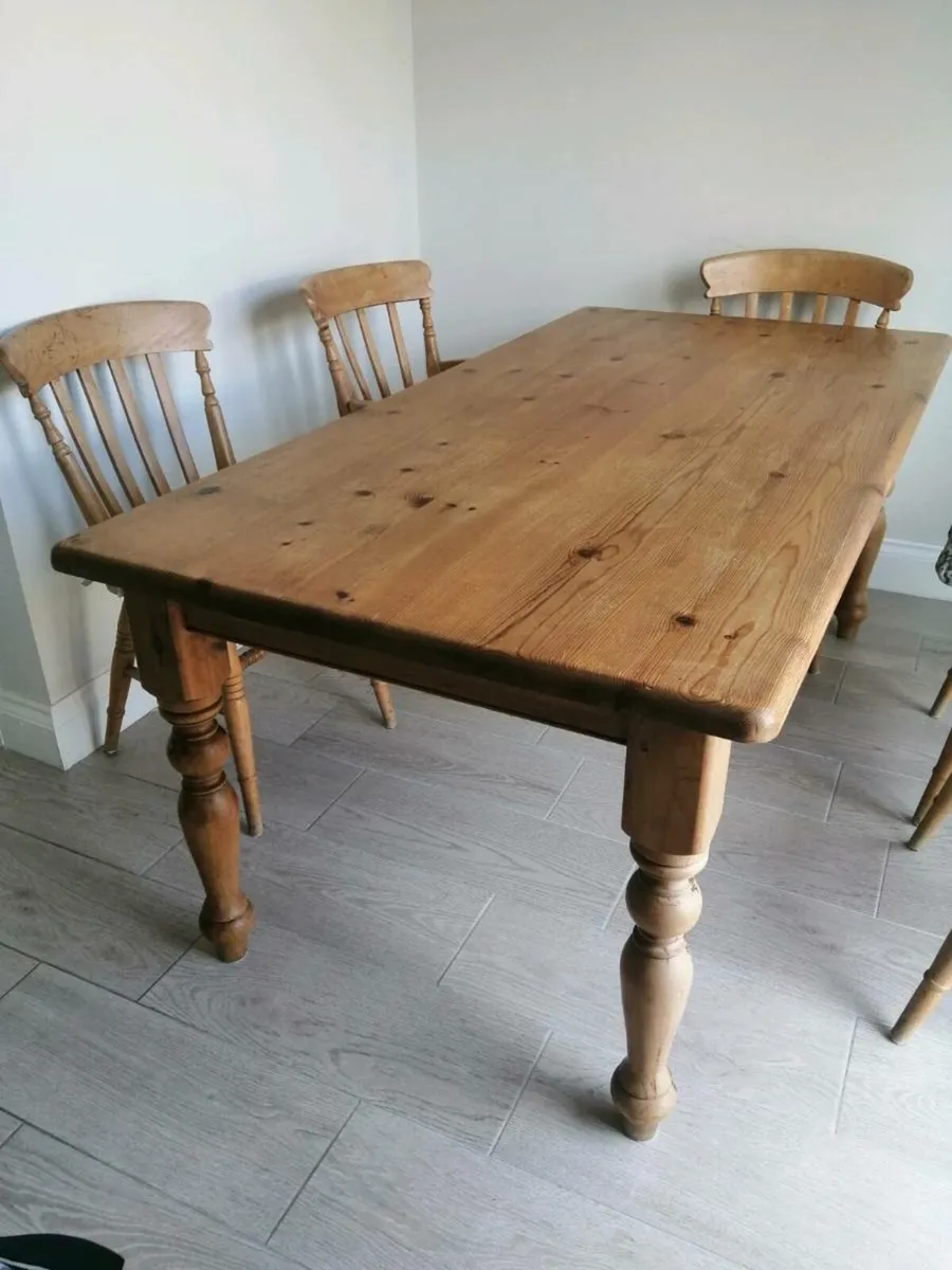 Solid Pine Kitchen /Dining Table - Image 1