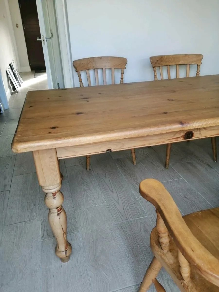 Solid Pine Kitchen /Dining Table - Image 2