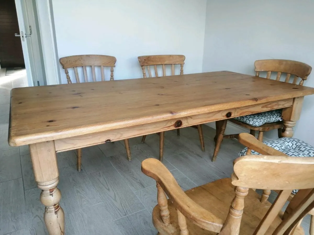 Solid Pine Kitchen /Dining Table - Image 3