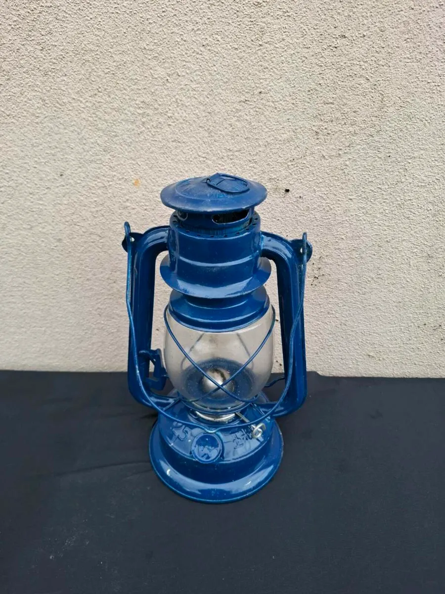 Blue parafin lantern lamp postage possible