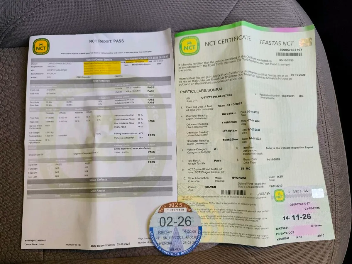 117k Miles NCT 11/26 Tax 02/26 Hyundai IX35 2.0 - Image 3