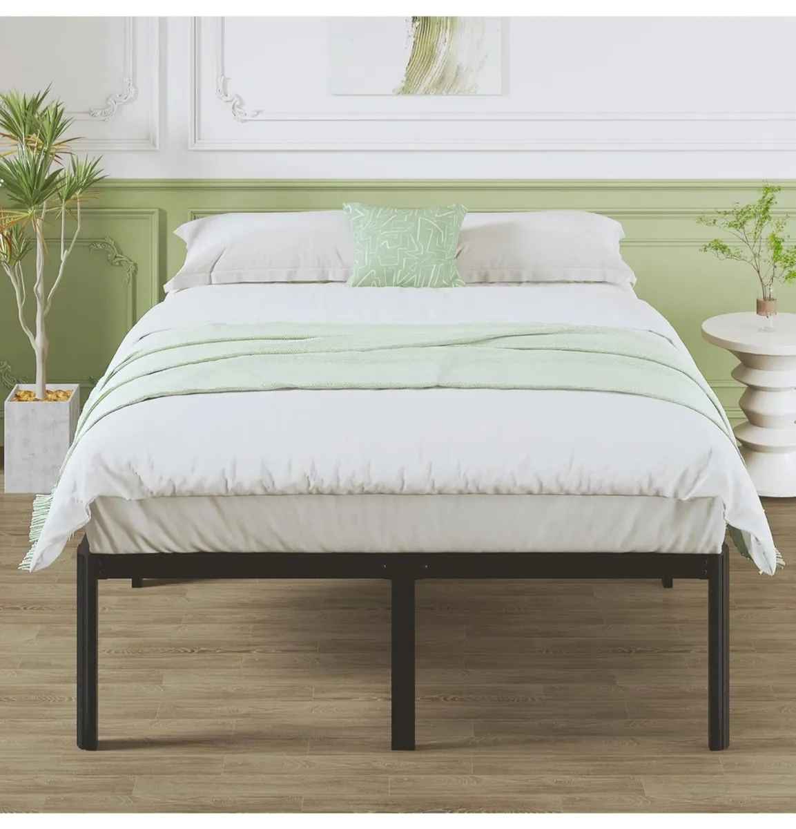High King Size Bed Frame 5ft With Rounded Corner L - Image 4