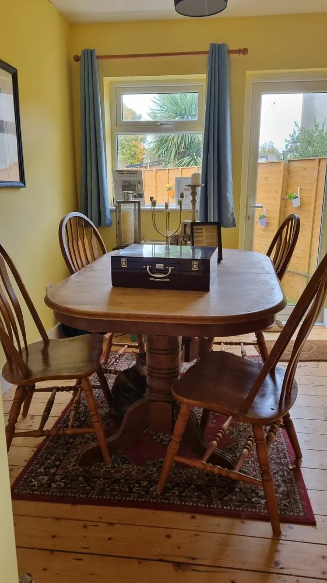 Extendable Wooden Dining Table - Image 1