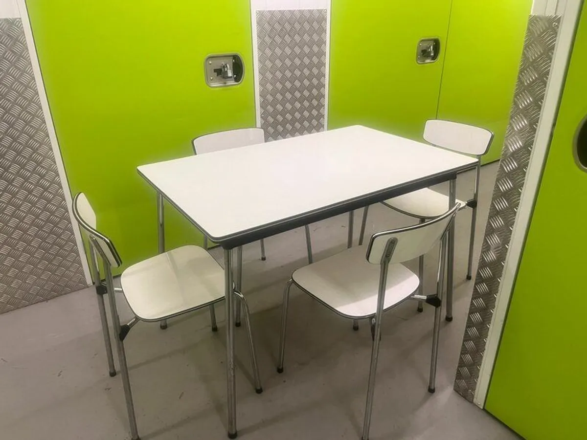 Unique Mid Century Formica Table and chairs set - Image 1