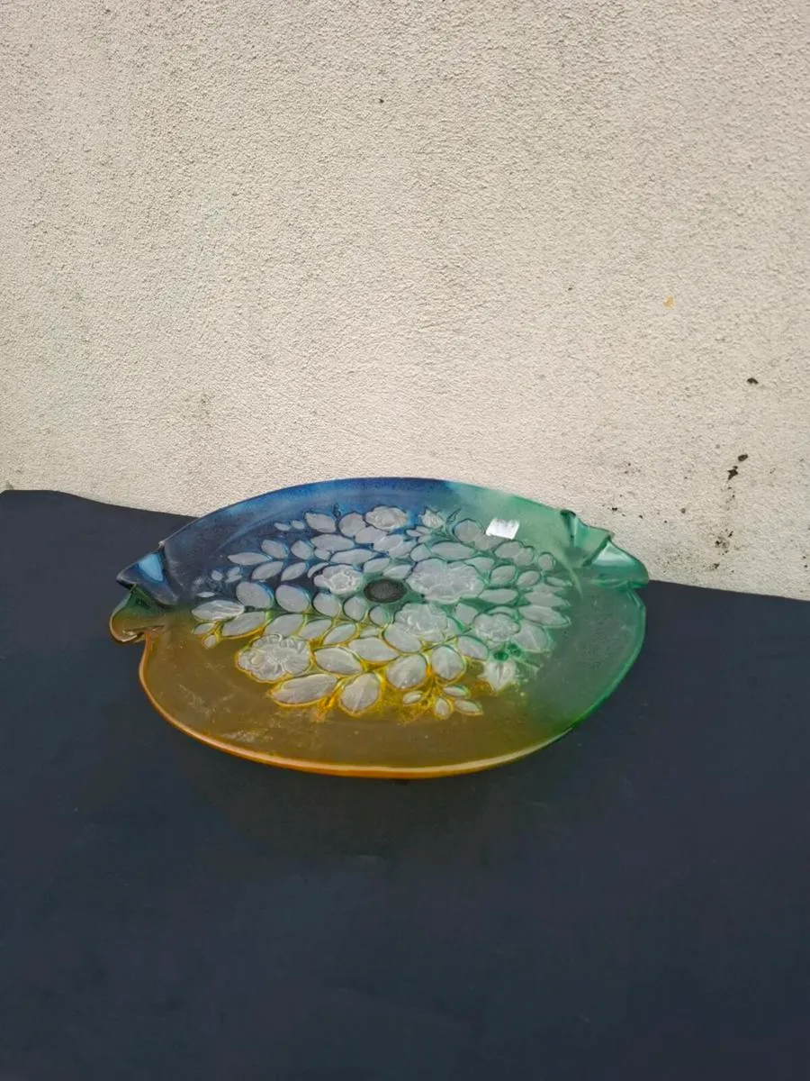 Colorfull glass cake stand - Image 1