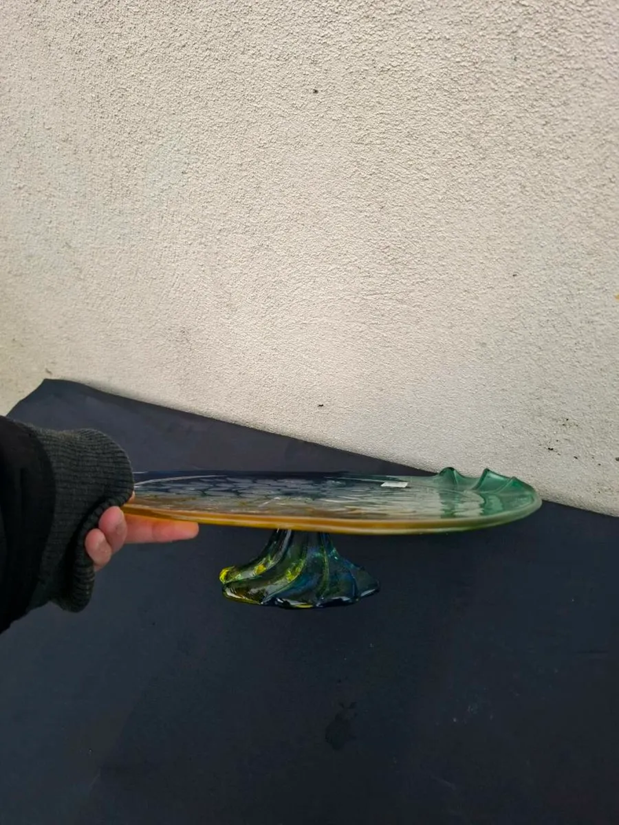 Colorfull glass cake stand - Image 3