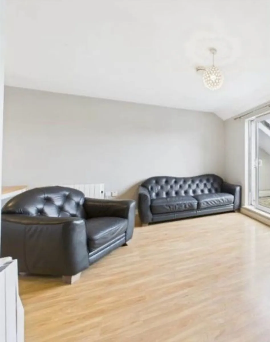 leather couch and armchair - Image 1