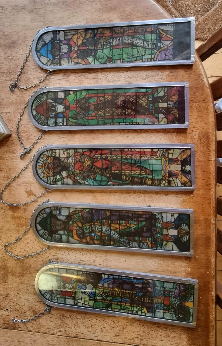 Sun Catcher x 5 (full set) Augsburg stained glass - Image 3