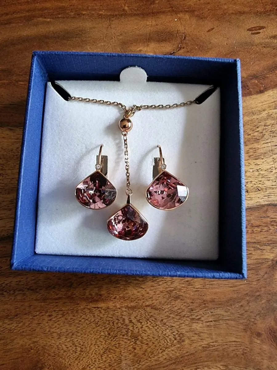 Swarovski Pendant & Earings - Image 1