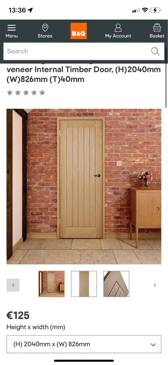 Oak veneer door - Image 1