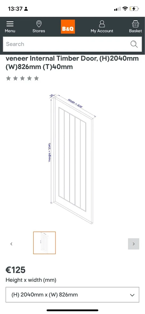 Oak veneer door - Image 3