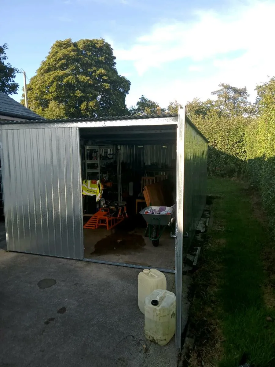 Steel galvanised shed 17ftx10 - Image 1
