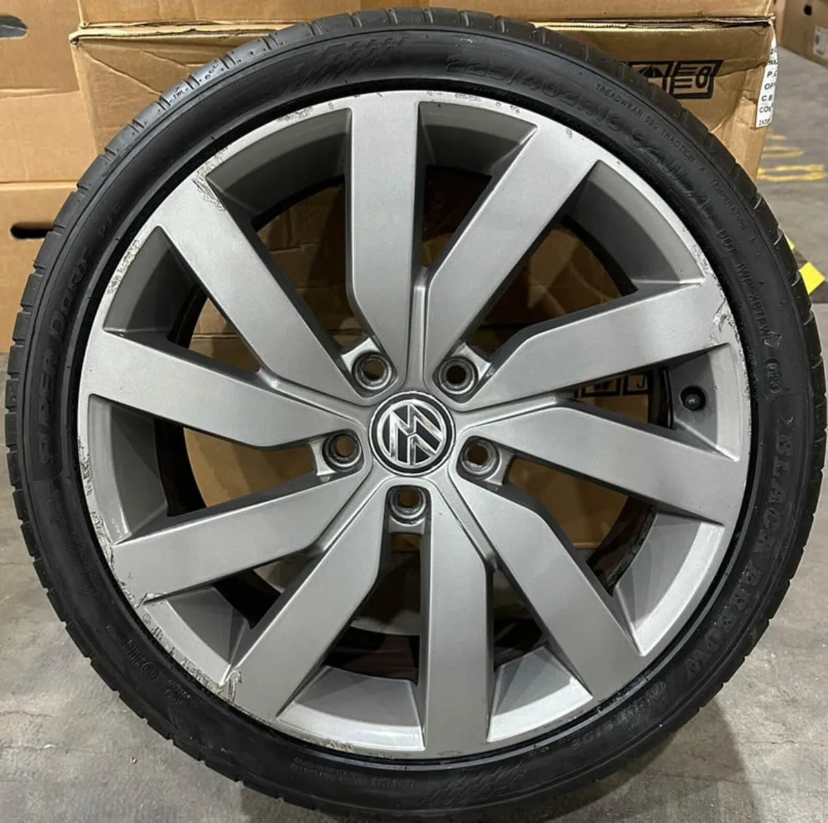 18" Genuine VW GOLF MARSEILLE Alloy Wheels & Tyres - Image 2