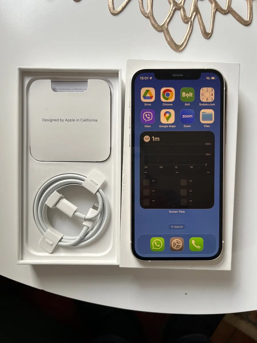iPhone 12, White, 64GB Unlocked - Image 3