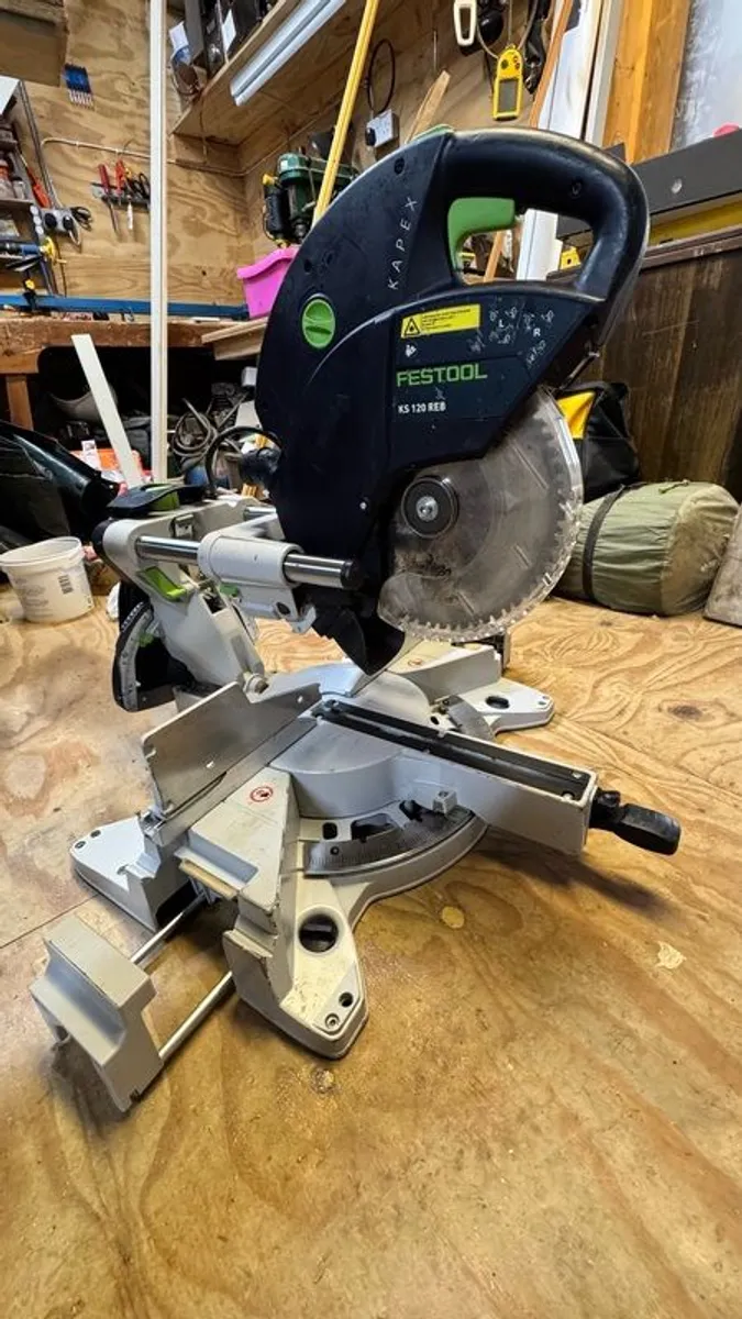 Festool KS120 REB Mitre Saw (110V) - Image 1