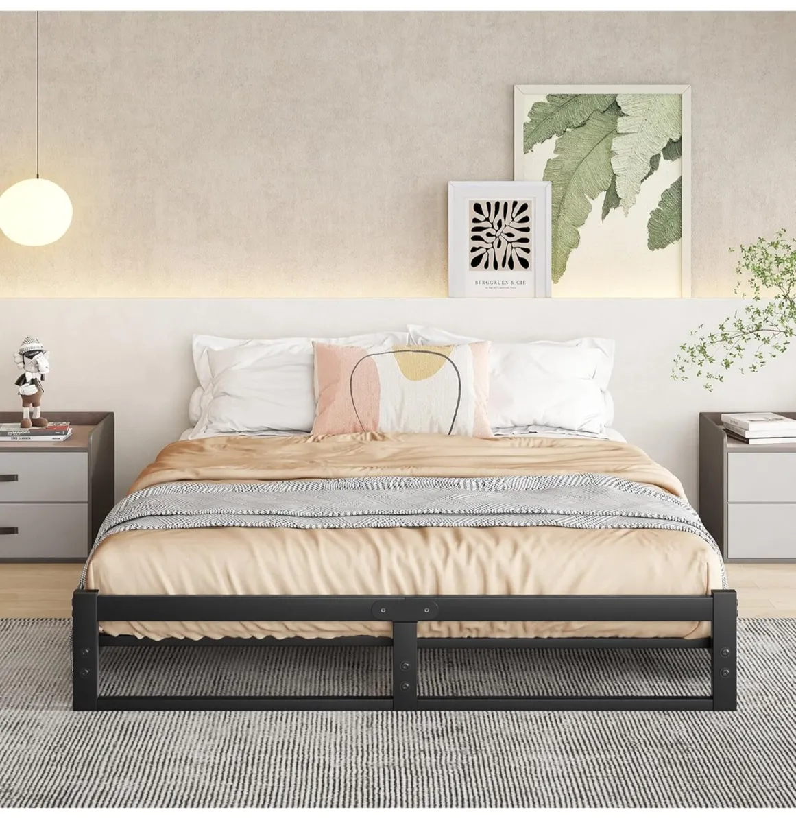 King Size Bed Frame,5ft Floor Bed Frame King Size - Image 1