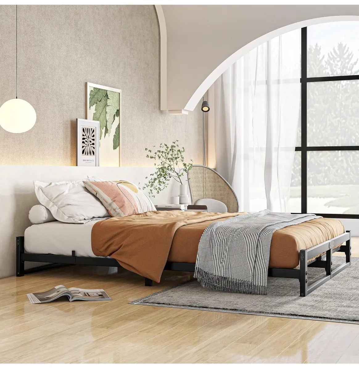 King Size Bed Frame,5ft Floor Bed Frame King Size - Image 3