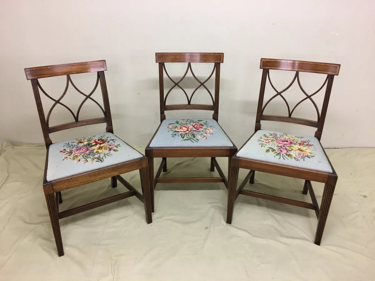 Set of 6 Edwardian Dining Chairs - Image 2