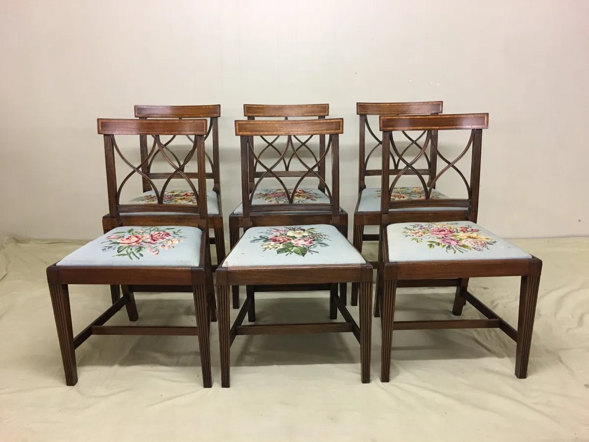 Set of 6 Edwardian Dining Chairs - Image 1