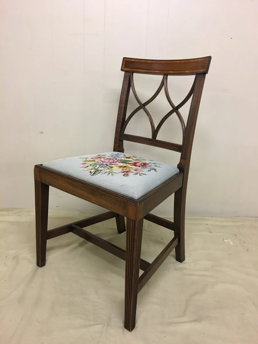 Set of 6 Edwardian Dining Chairs - Image 3