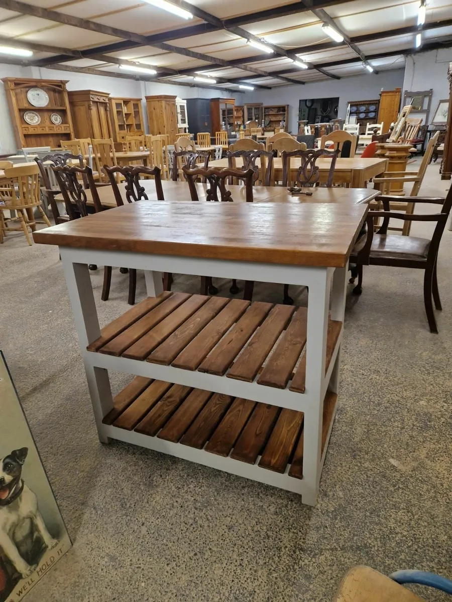 Kitchen island, butcher block - Image 3