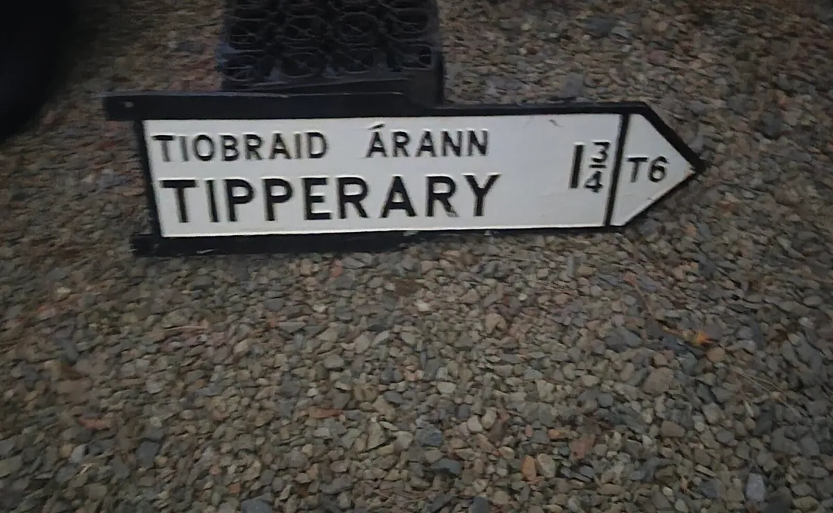Old Original road sign - Image 1