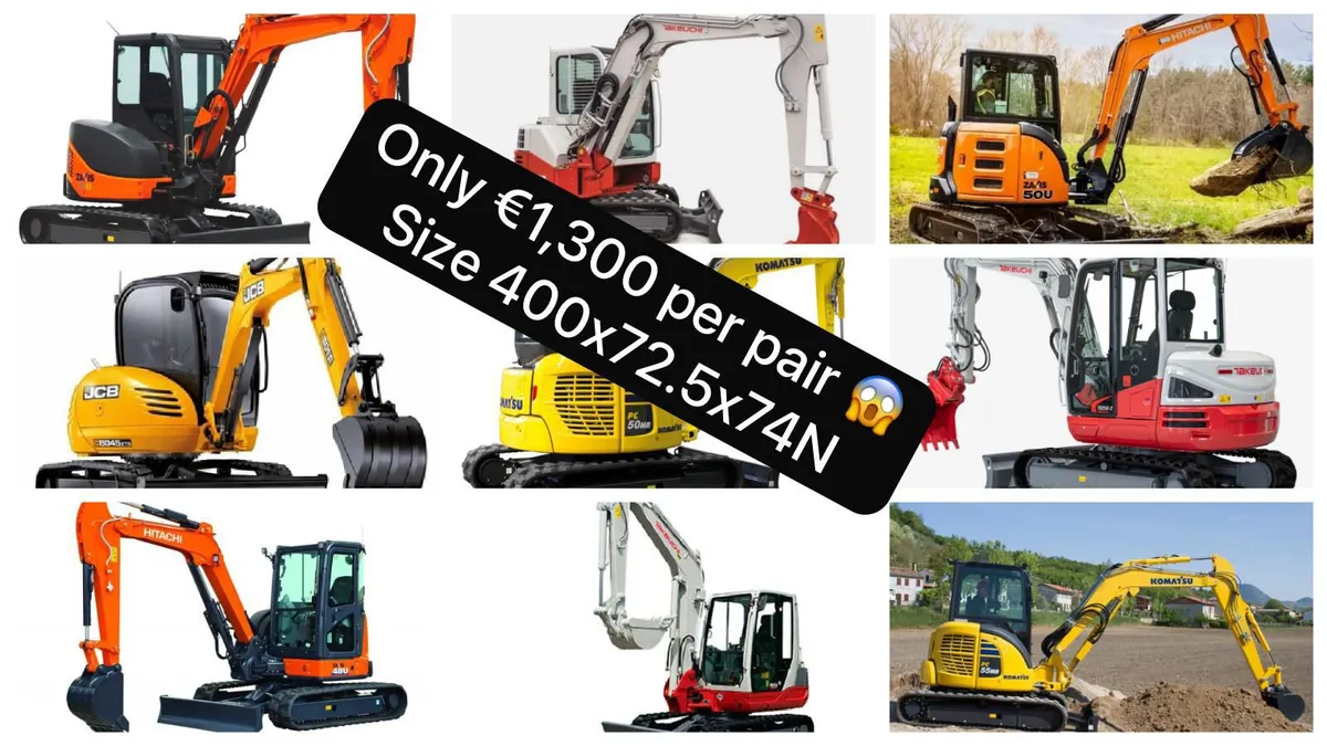 🚜 Special Offer: Rubber Tracks for Mini Diggers – - Image 1