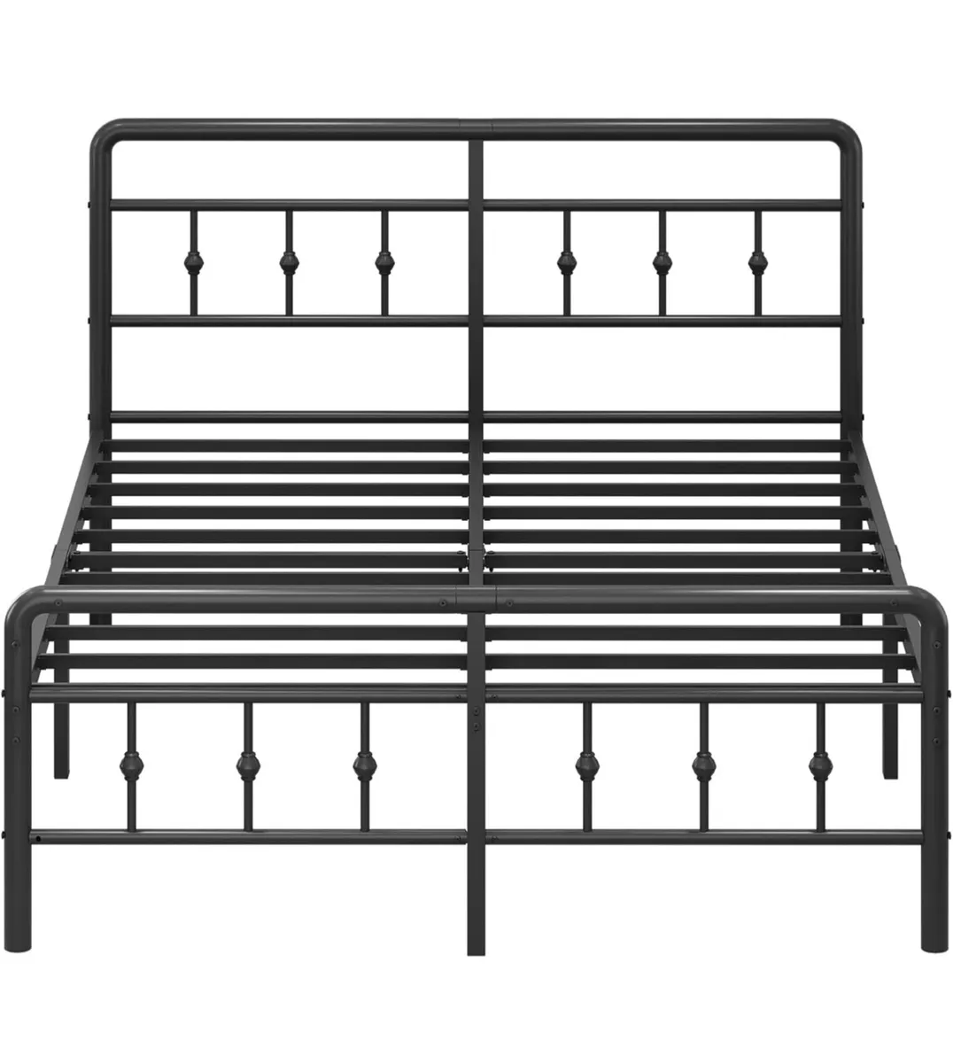 King Size Bed Frame with Victorian Headboard and F - Image 2