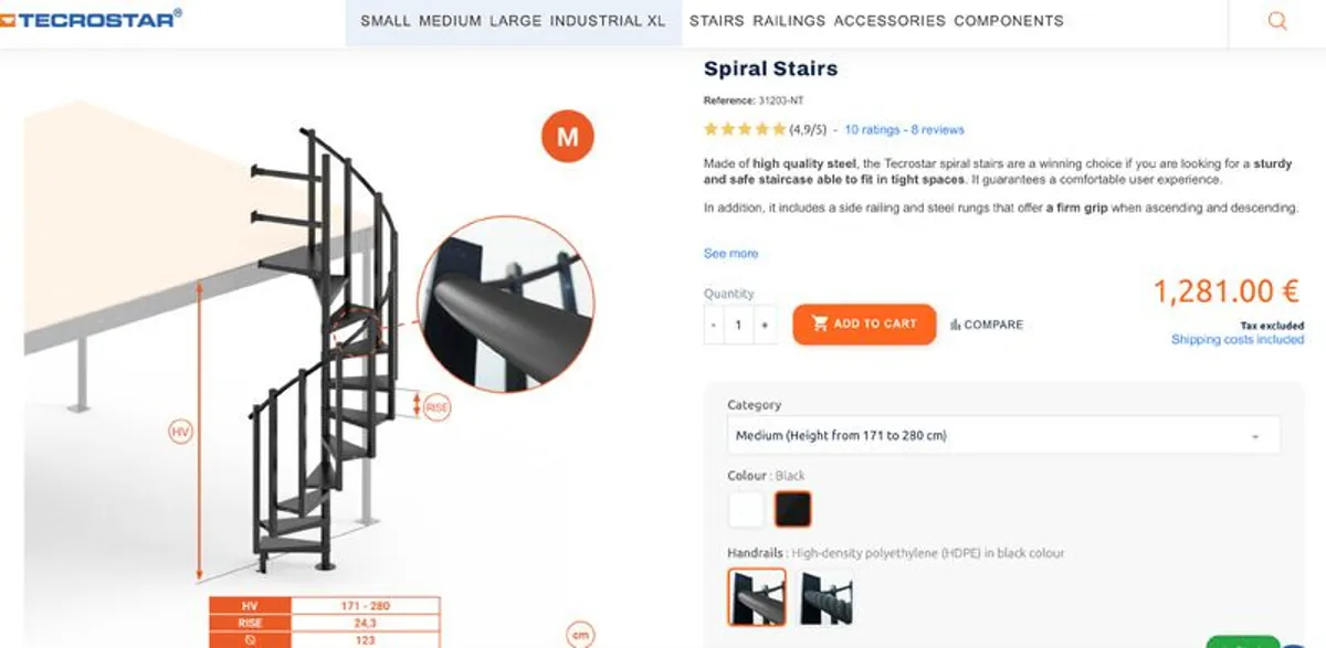 Tecrostar Circular Stairs Medium