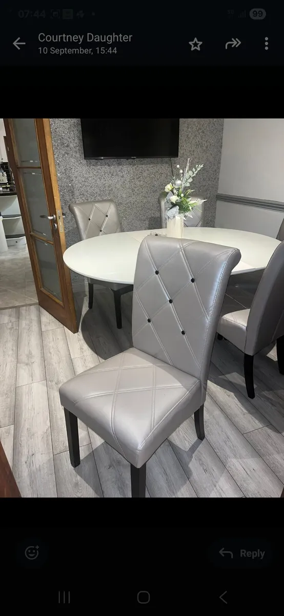 Dining chairs 5 number - Image 2