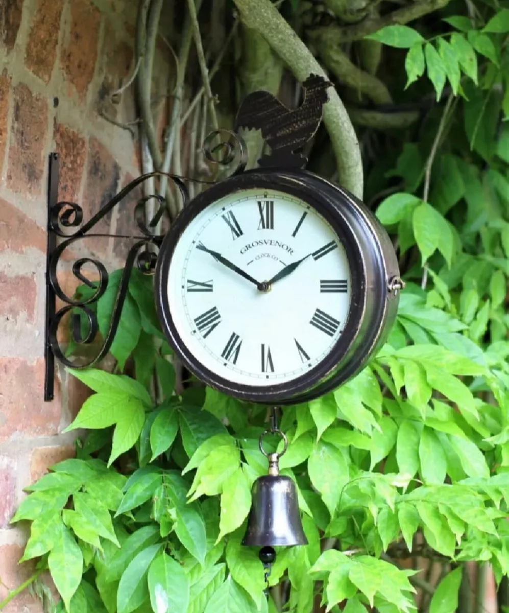 NEW Outdoor Garden Wall Clock Double Sided - Image 3