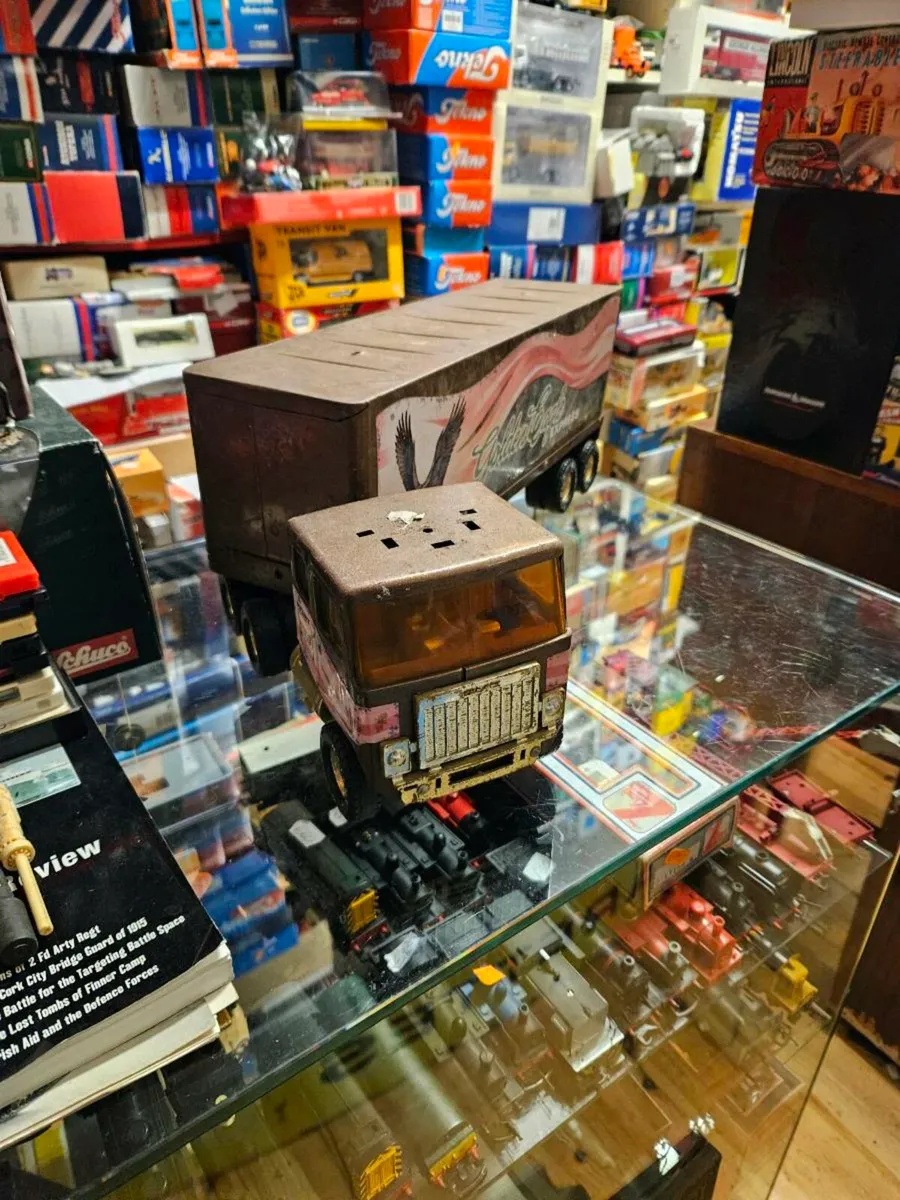 Vintage Tonka Buddy Metal GMC Truck and Trailer - Image 1