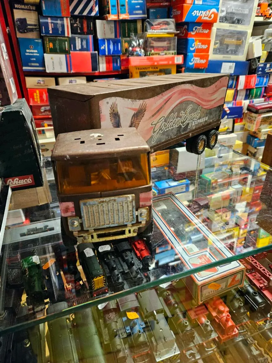 Vintage Tonka Buddy Metal GMC Truck and Trailer - Image 2