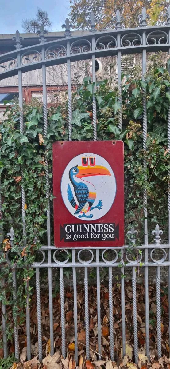 Old Enamel  Guinness  sign - Image 1