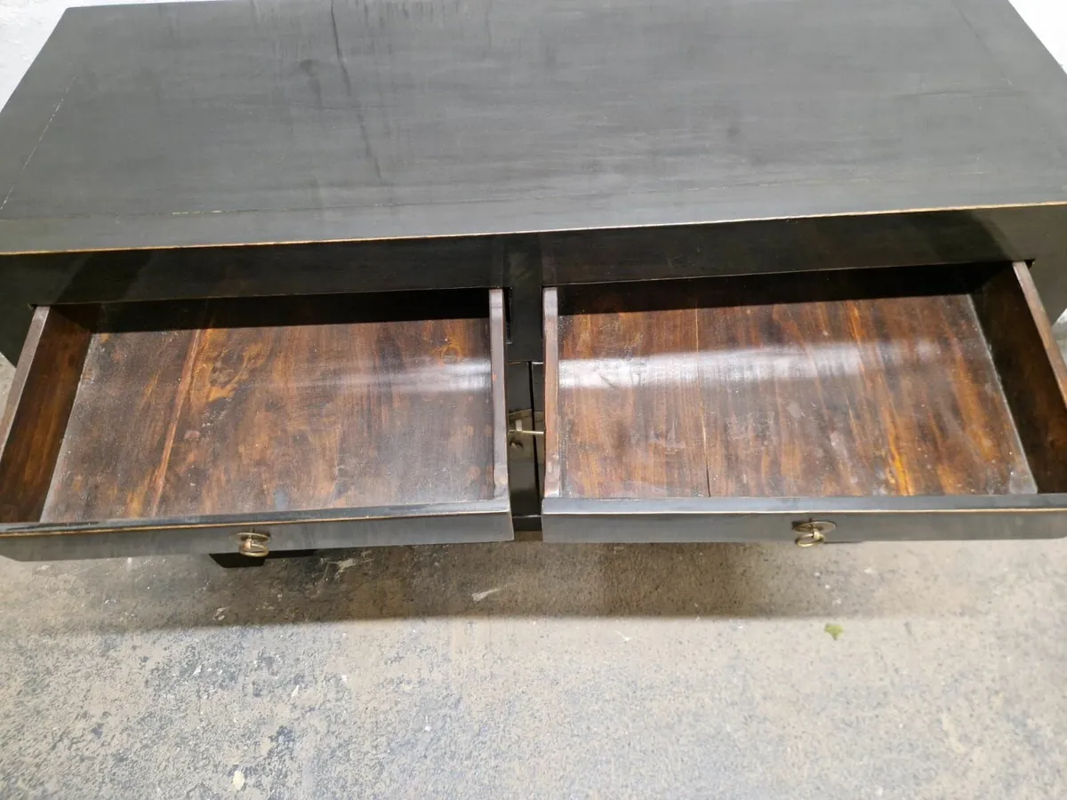 Vintage Chinese black lacquer sideboard, press - Image 2