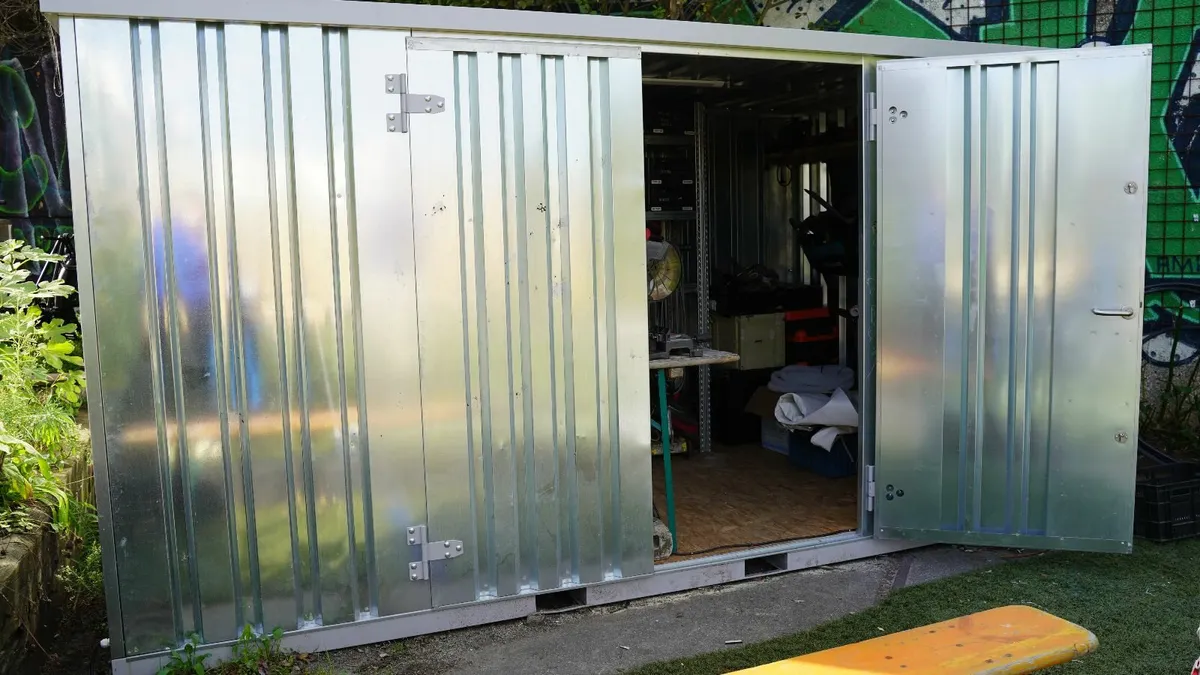 Steel Storage Cabin – Compact & Secure - Image 2