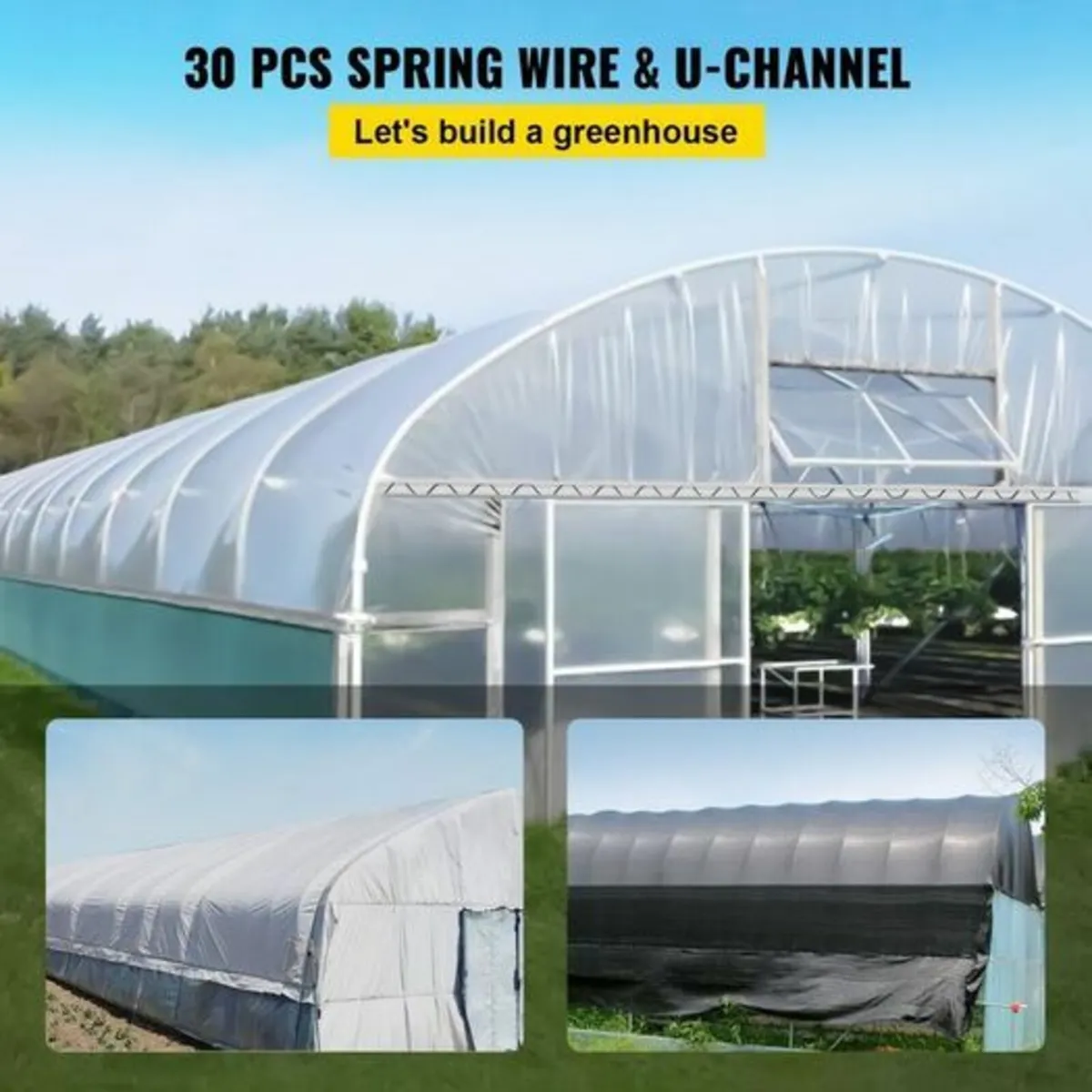 Greenhouse 30PCS Wiggle Wire & Aluminium Alloy Spr - Image 2
