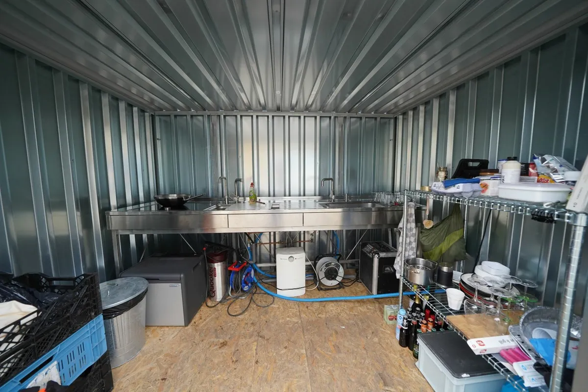 Steel Storage Cabin – Compact & Secure - Image 1