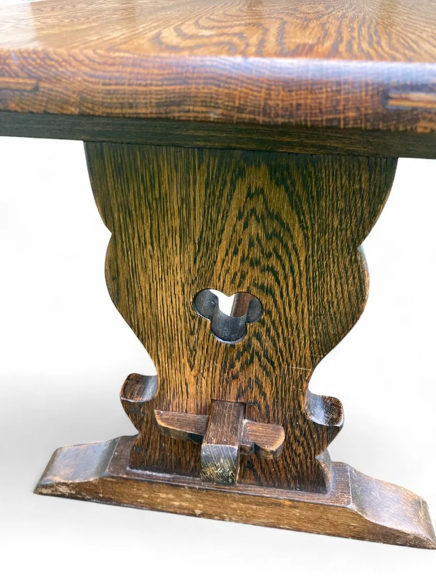 Coffee Table - Vintage- Oak - Mid Century - Image 3