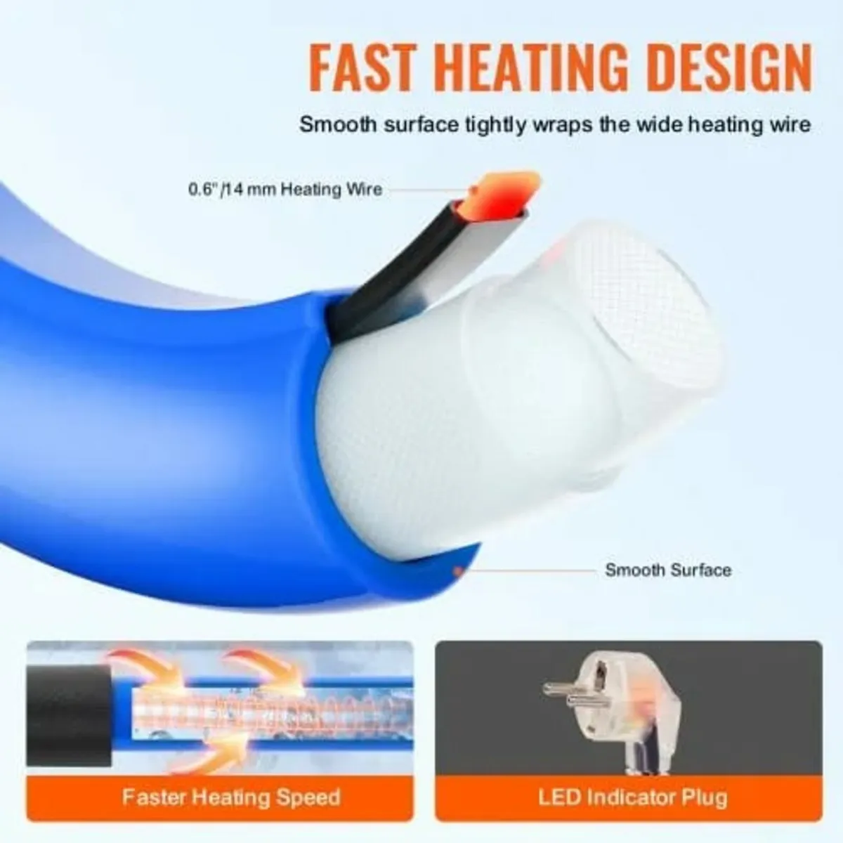 25ft Heated Water Hose for RV, Heated Drinking Wat - Image 3