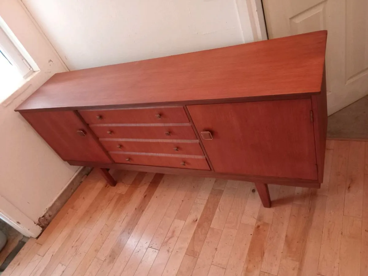 mid century teak sideboard restored - Image 2