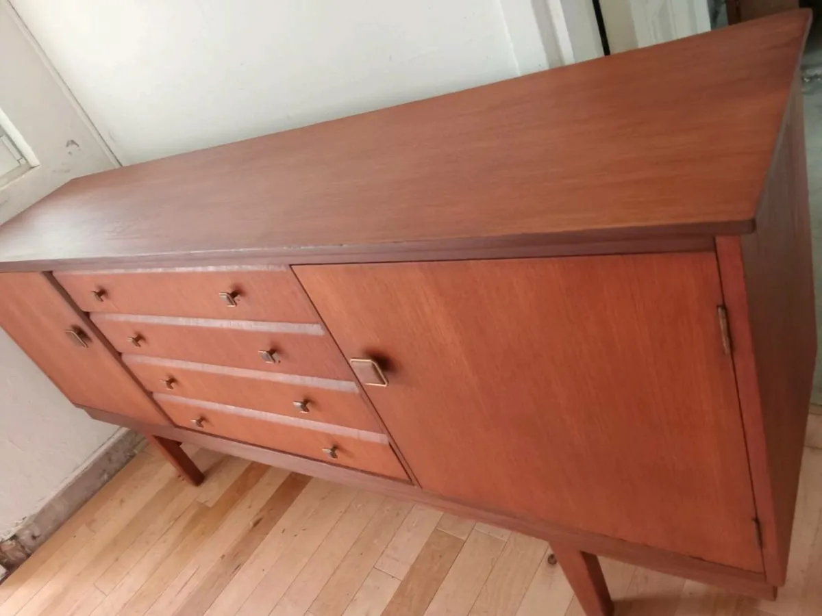 mid century teak sideboard restored - Image 3