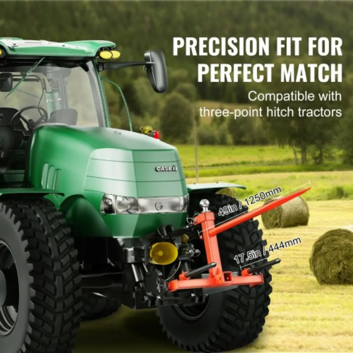 49" Hay Spear, Bale Spears 1600lbs Loading Capacit - Image 3