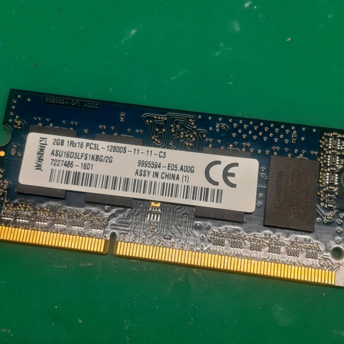 2GB RAM DDR3 1600 MHz 1Rx8 PC3-12800S  5 pieces - Image 1