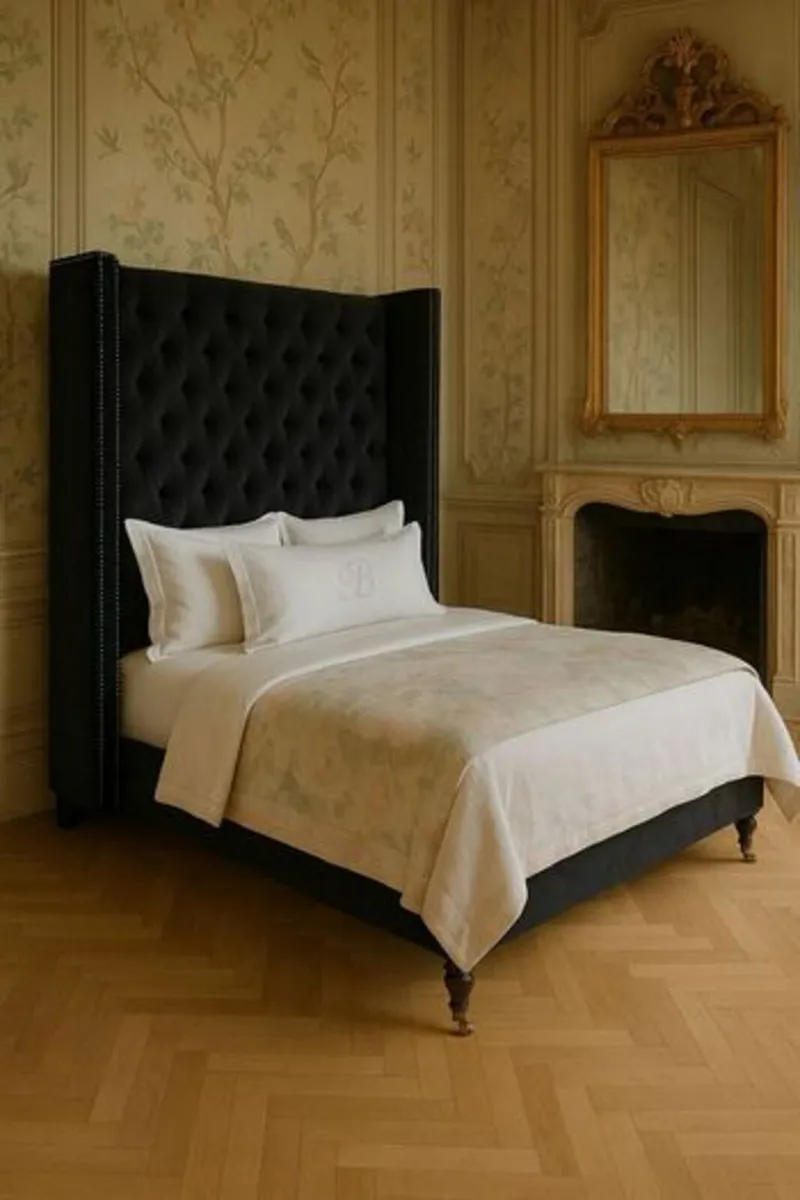 Vintage double bed chesterfield stately vintage be - Image 3